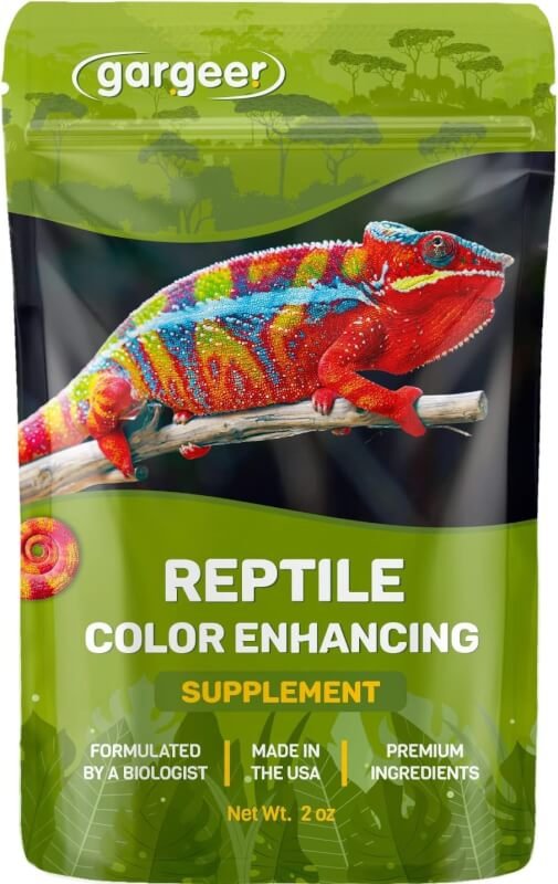 Gargeer All Reptiles Color Enhancer. Magnify Vibrant Colors, and Boost Health with Much Needed Minerals and Vitamins. 2oz Pouch for Weekly Use. Enjoy!