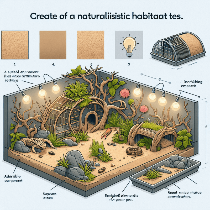 how do i create a naturalistic habitat for my pet 4