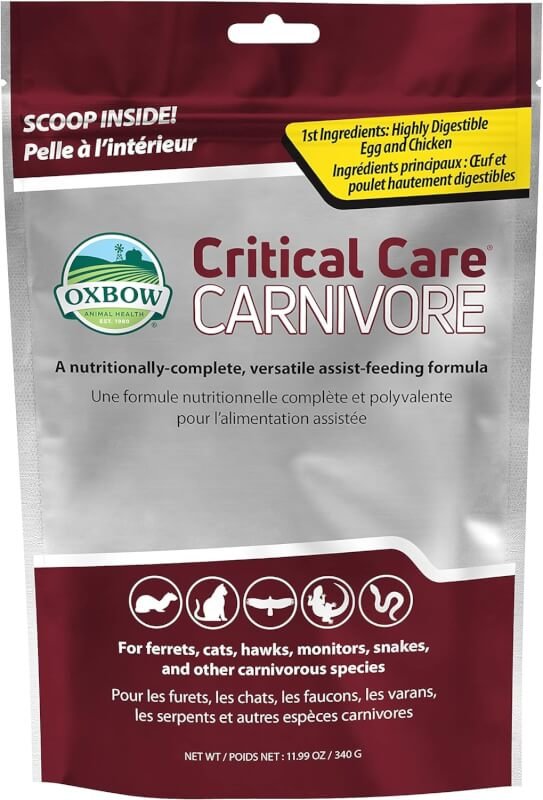 Oxbow Animal Health Critical Care, Carnivore, 70 Gram Bag