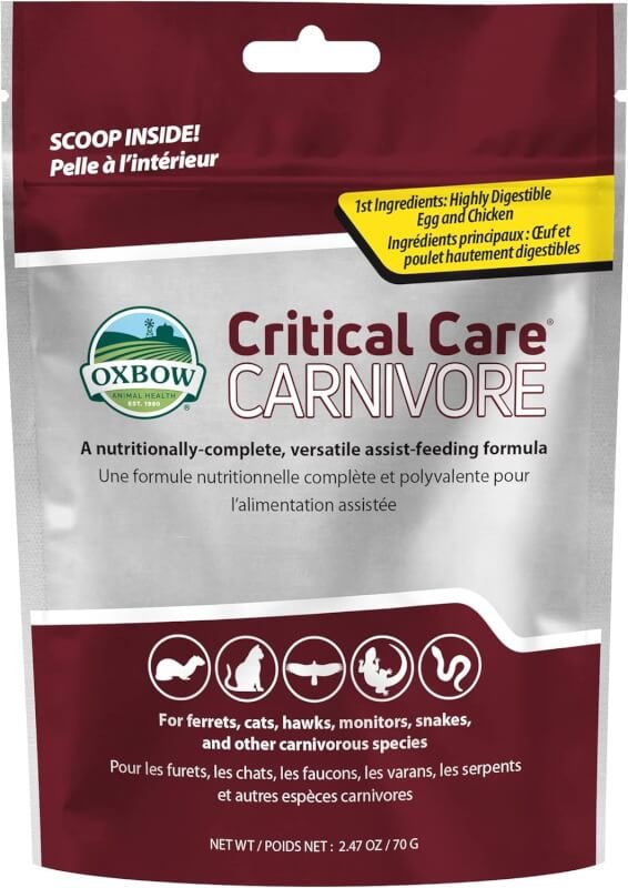 Oxbow Animal Health Critical Care, Carnivore, 70 Gram Bag