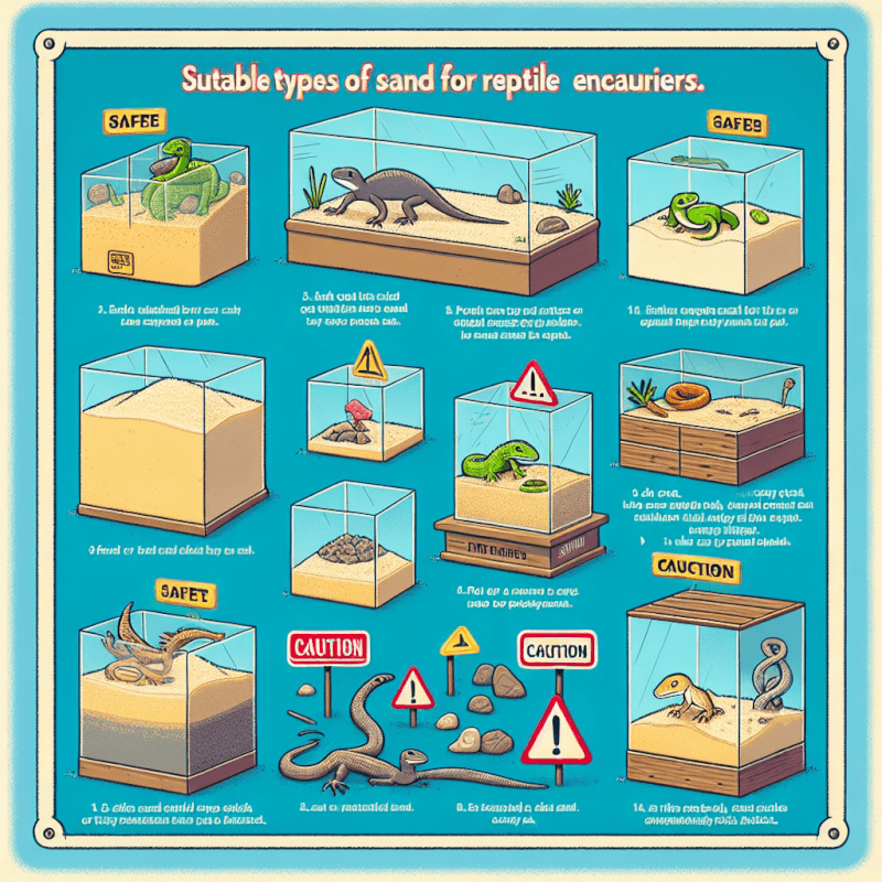 what kind of sand is safe for reptile enclosures