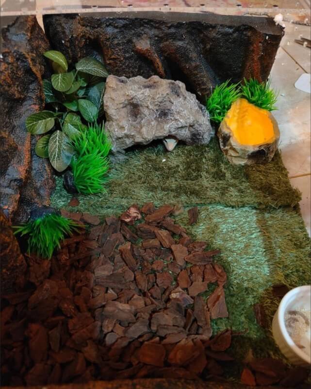 AWXZOM Reptile hideouts Come with Dinosaur Skull Hideout, Resin Cactus Desert Aquarium Tank Habitat Accessories for Bearded Dragon Chameleon Leopard Gecko Snake Fish (Ball Cactus)