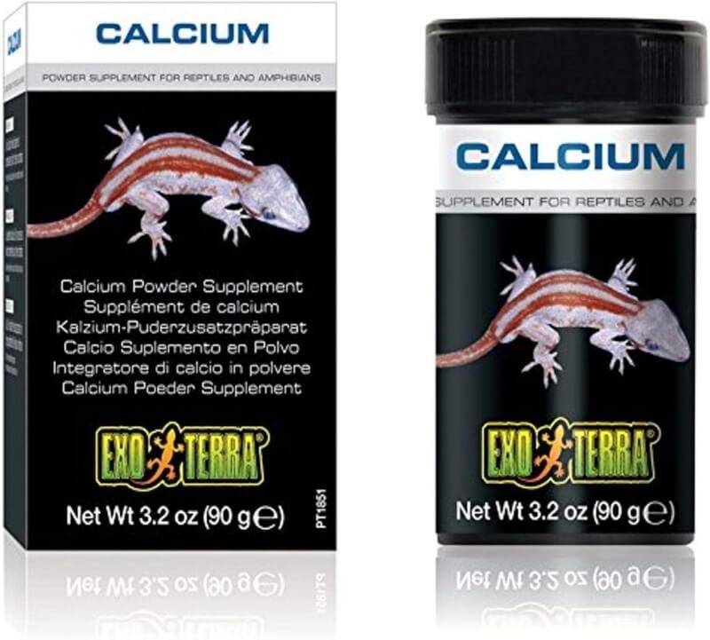 Exo Terra Calcium Powder Supplement for Reptiles and Amphibians, 1.4 Oz., PT 1850