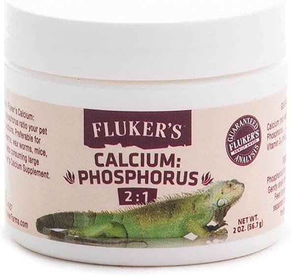 Flukers 73007 2:1 Calcium to Phosphorus Reptile Dietary Supplement, 2-Ounce