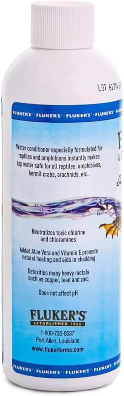 Flukers Aloe Dechlorinator Reptile Water Cleaner, 8oz