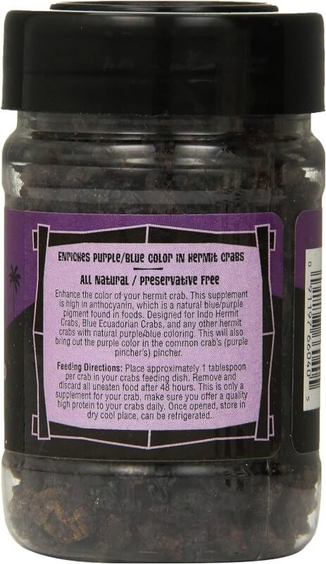 Flukers Color Enhancer Treat for Hermit Crabs - Purple