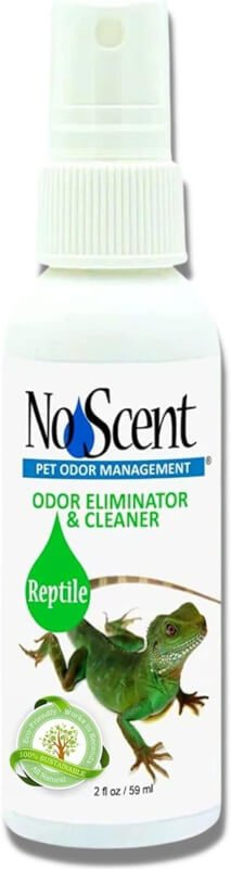 No Scent Reptile Tank Cleaner Spray  Pet Odor Management for Bearded Dragon, Turtle, Lizard Terrarium Freshener (2 Fl Oz / 59 mL)