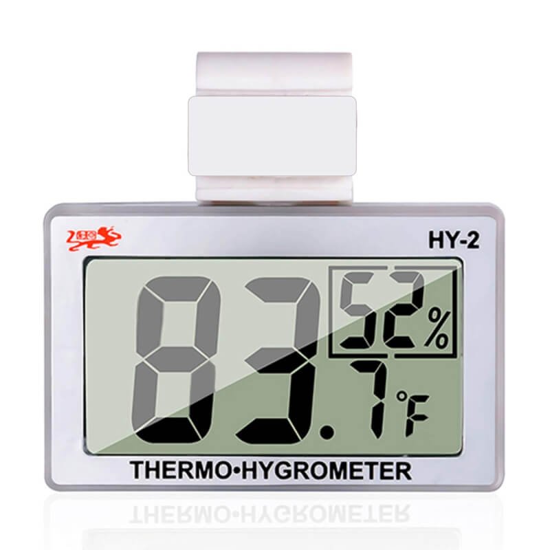 Reptile Thermometer Hygrometer LCD Digital Humidity Gauge, Worked with Reptile Heat Pad to Monitor Temperature  Humidity in Reptile Terrarium, Perfect for Turtle/Snake/Lizard/Frog/Spider/Plant Box