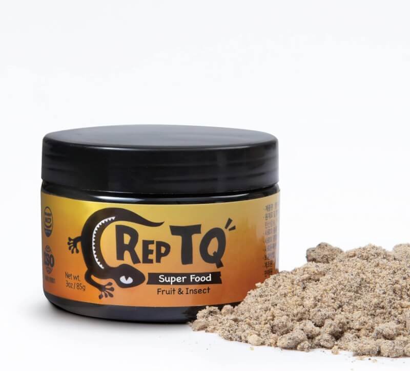 REPTQ Super Food (Fruit  Insect) - Protein, Lactic Acid, Vitamin D3 - Natural Crested Gecko Food - Omnivore Food Mix for Pet Reptiles  Bearded Dragons