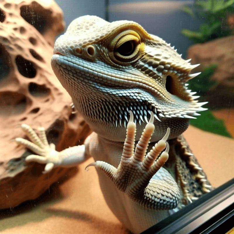 Why Is My Bearded Dragon Scratching At The Glass?