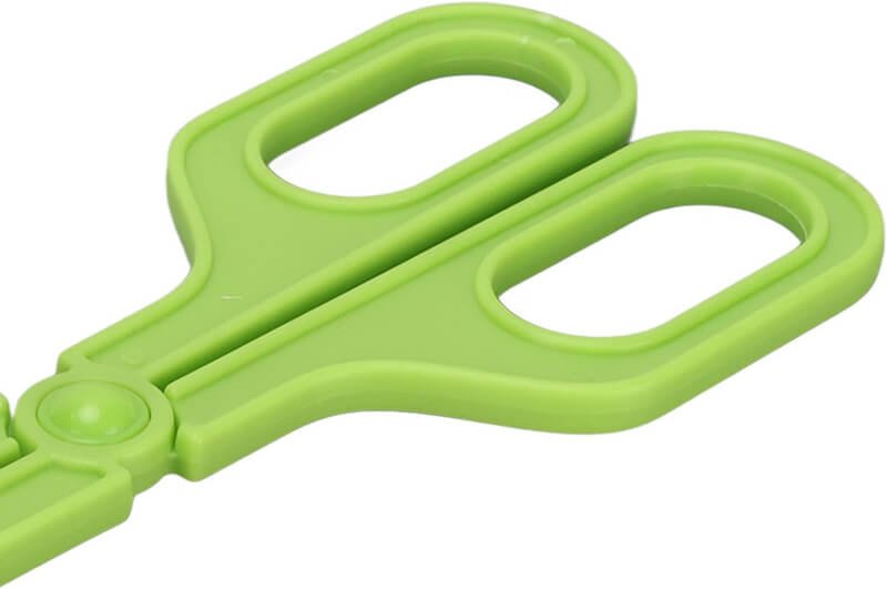 Zerodis Reptile Feeding Clamp Poop Tongs Reptile Feeding Tool Reptile Poop Scoop with Vents for Tortoise Lizard Spider (Green)