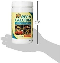 Zoo Med Repti Calcium Ultra Fine Precipitated Calcium Carbonate Reptile Supplement without Vitamin D3, 12-Ounce