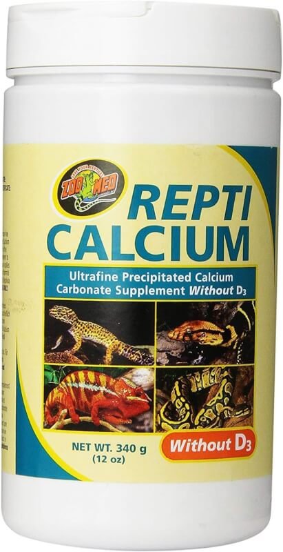 Zoo Med Repti Calcium Ultra Fine Precipitated Calcium Carbonate Reptile Supplement without Vitamin D3, 12-Ounce