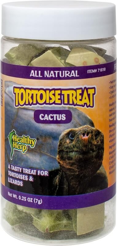 healthy herp tortoise treat cactus review