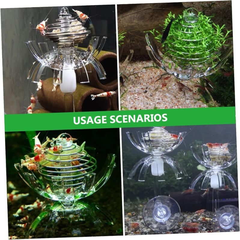 nolitoy 2 sets shrimp feeder shrimp food bowl shrimp food dish feeder freshwater feeder shrimp fish tank cage pet reptil 2